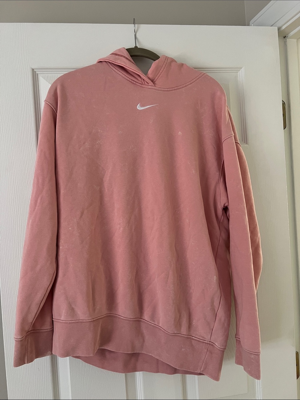 Nike Womens Pink Pullover Hoodie Sweater